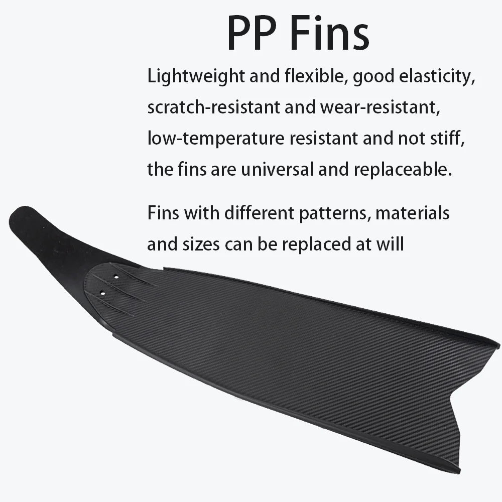 Long Fins Lightweight Flippers in Water